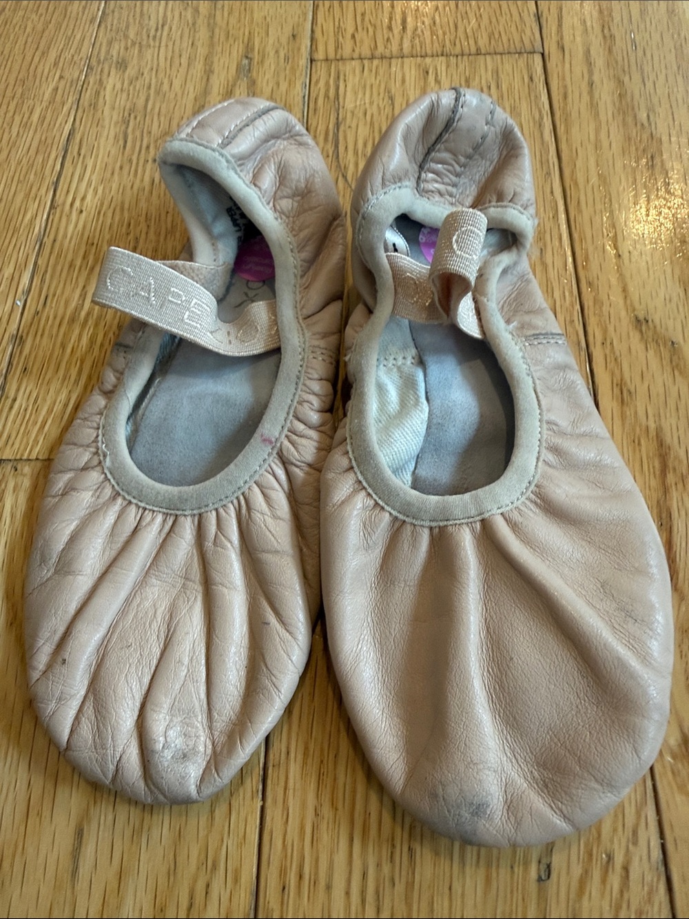 Capezio Kids Ballet Slippers in Light Beige